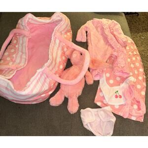 Bayside 8 Piece Reborn Baby Doll Accessories Set Pink (NEW)